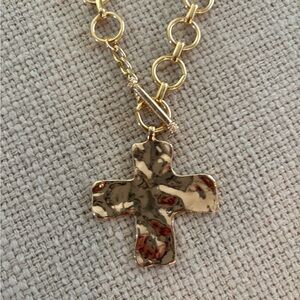 Gold Cross Pendant Necklace